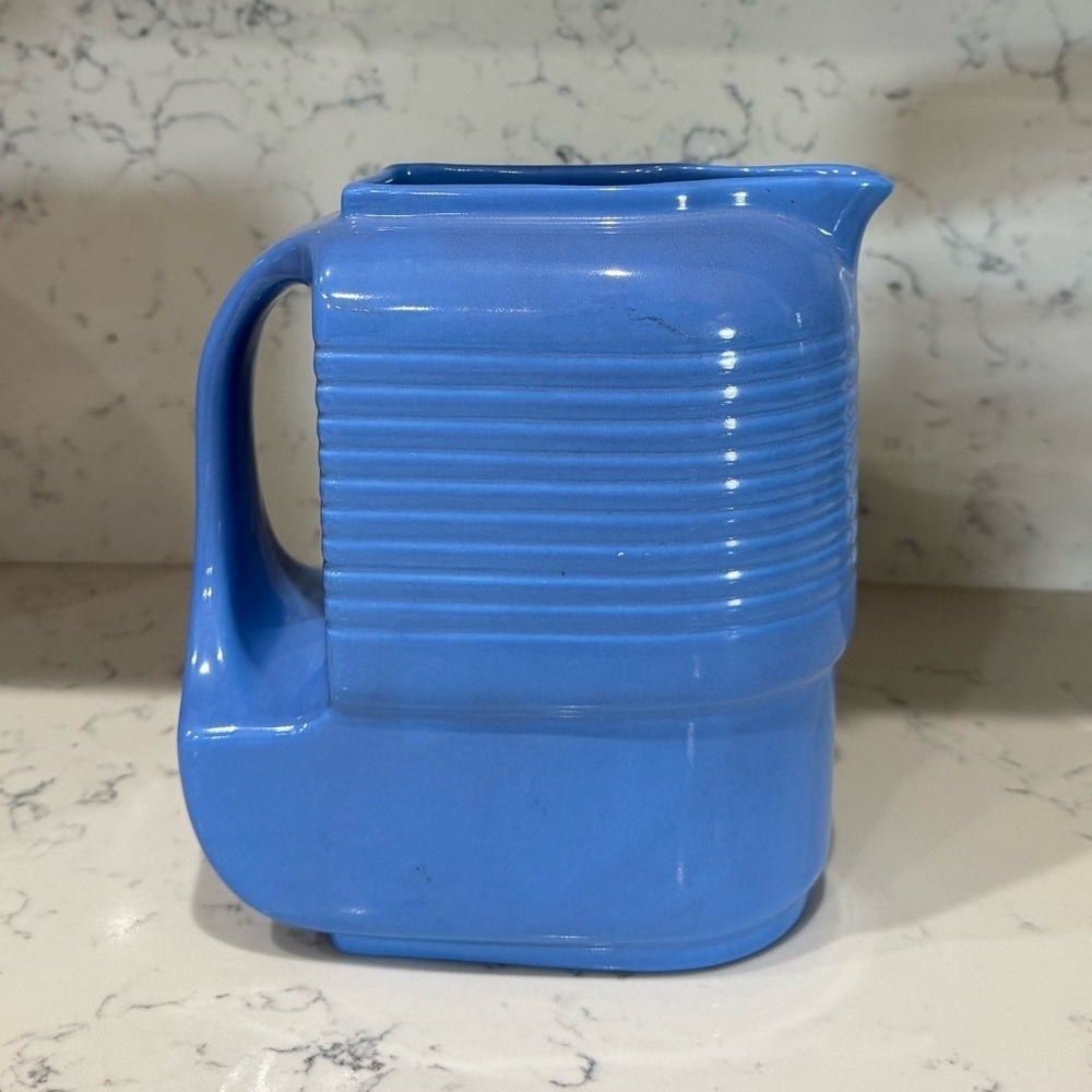 Hall Westinghouse Art Deco blue refrigerator pitcher